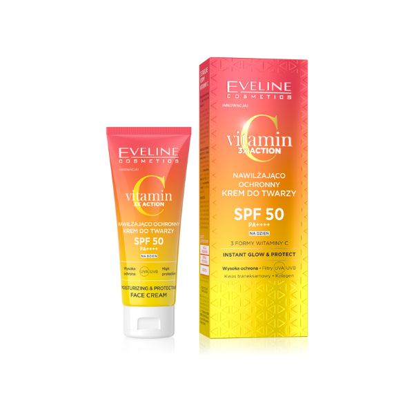 EVELINE COSMETICS VITAMIN C 3XACTION CREMA IDRATANTE SPF50