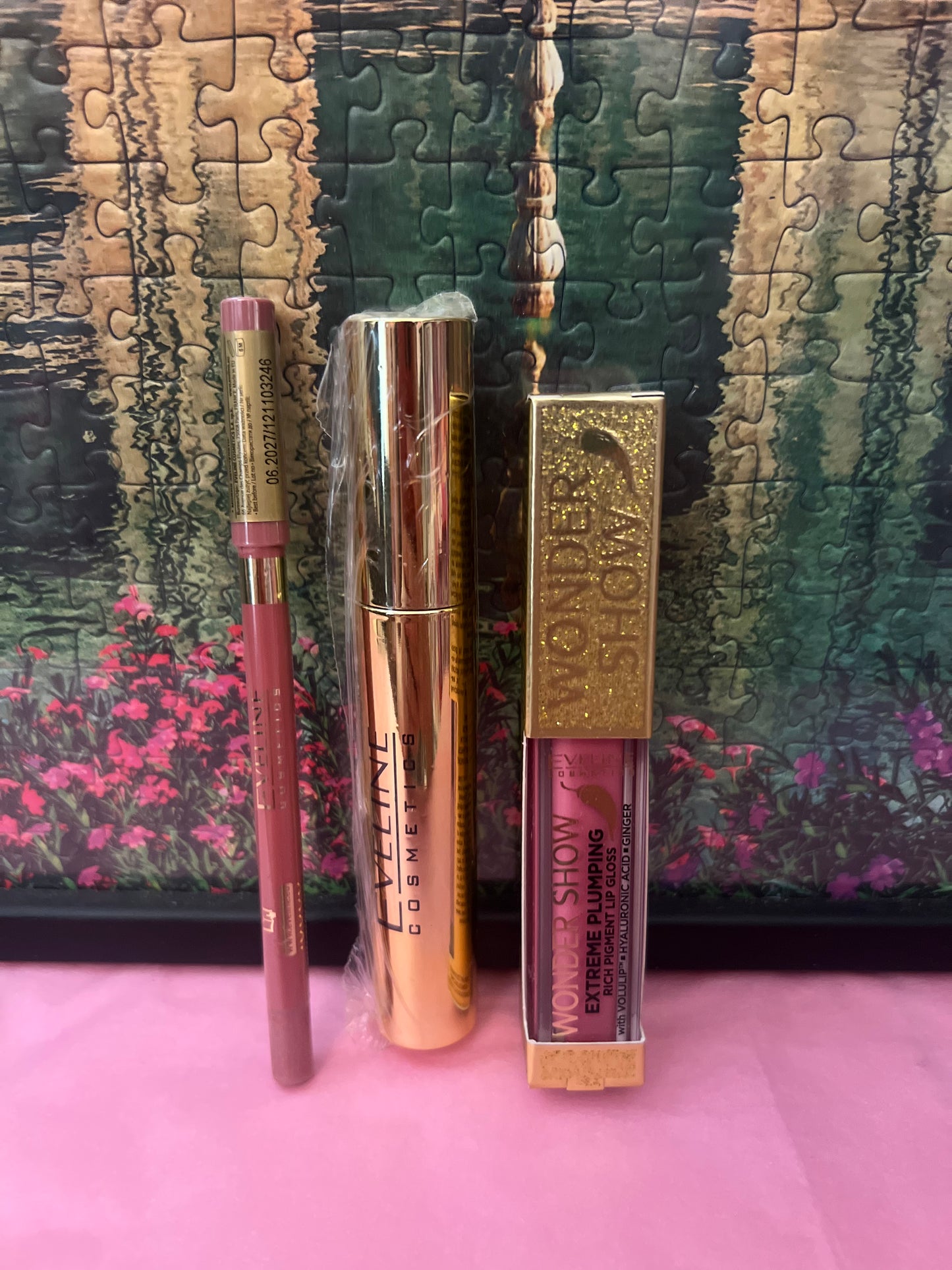 Set 3 Pezzi Eveline Mascara, Lip-gloss e Matita