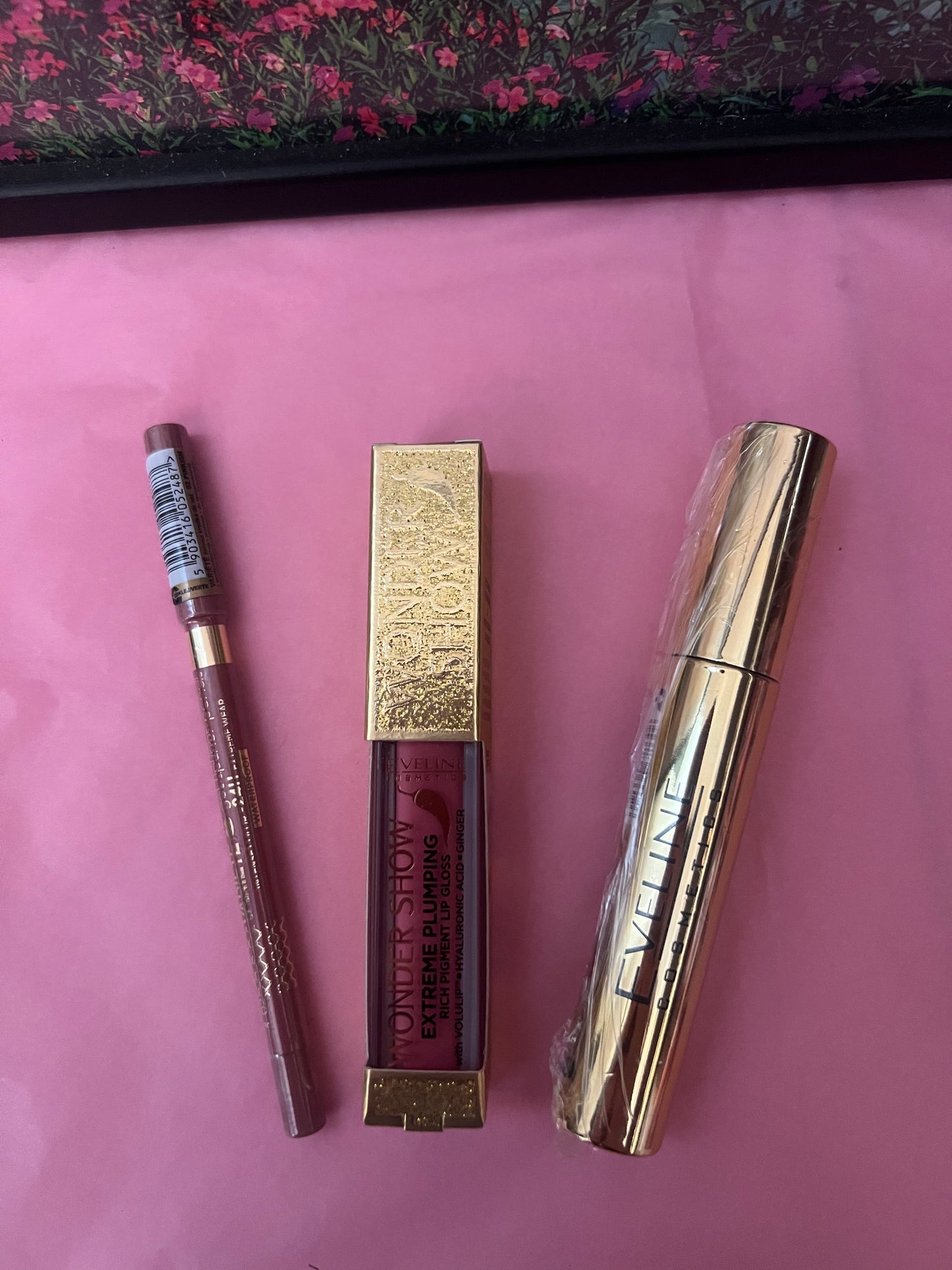 Set 3 Pezzi Eveline Mascara, Lip-gloss e Matita