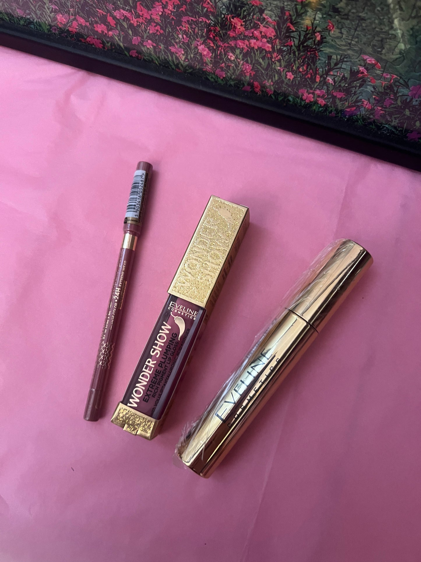 Set 3 Pezzi Eveline Mascara, Lip-gloss e Matita