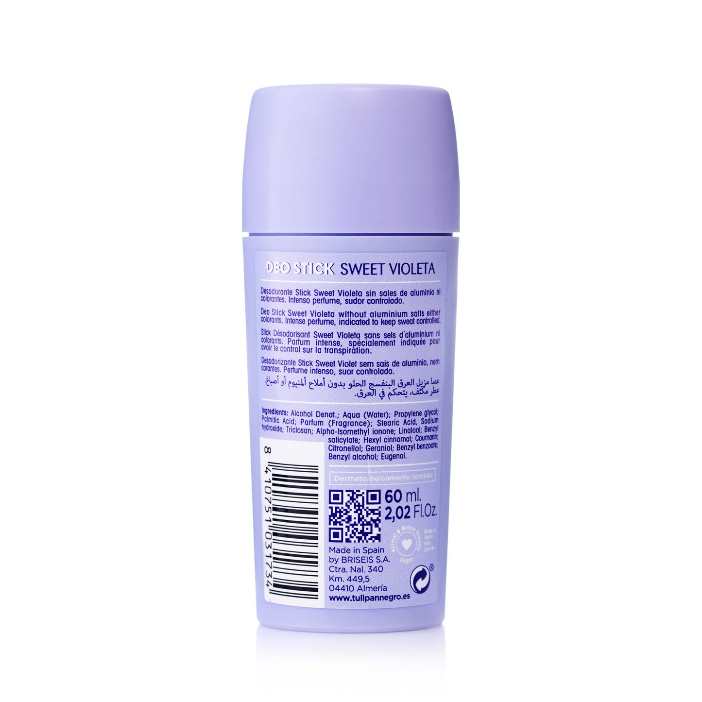 Deodorante Tulipán Negro Deo Stick Sweet Violeta 60 ml