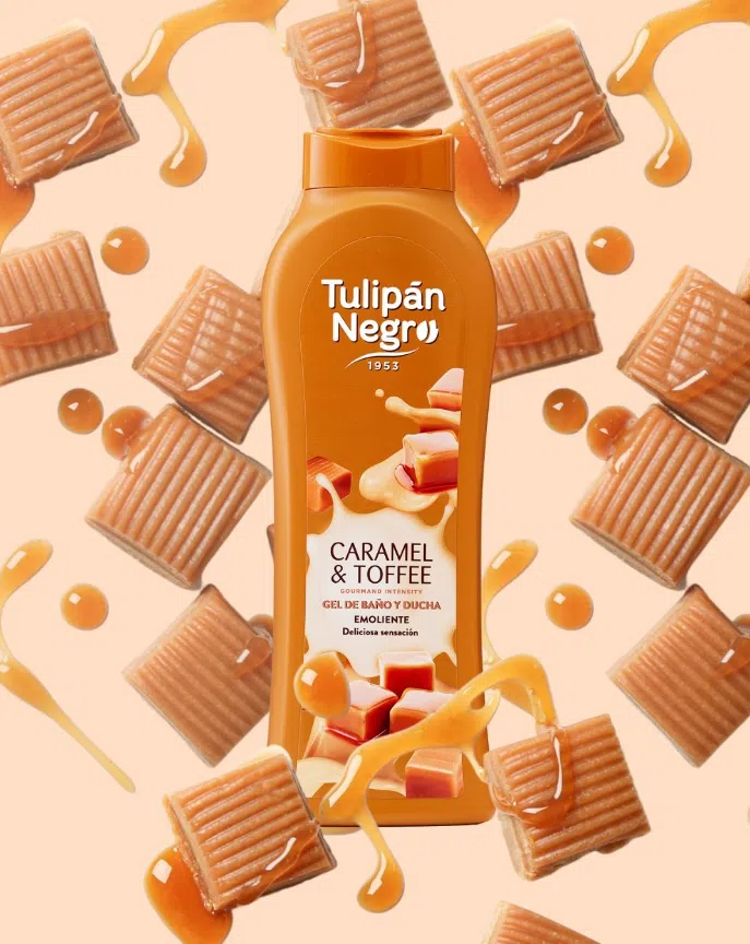 Bagnoschiuma Tulipán Negro Caramel & Toffee 650 ml