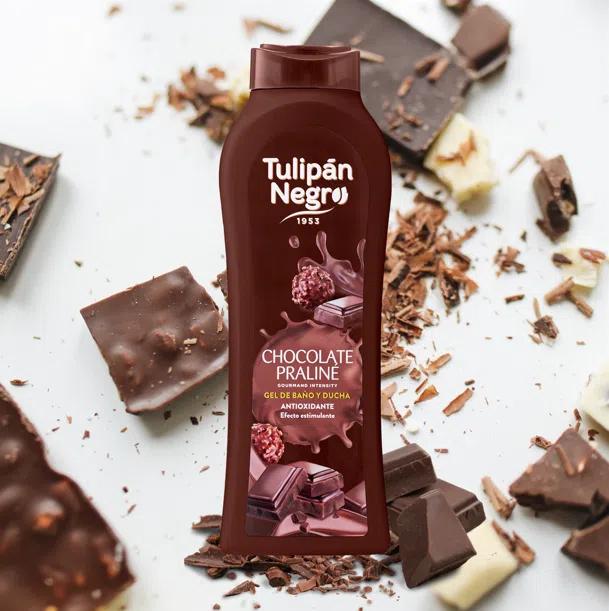 Bagnoschiuma Tulipán Negro Chocolate Praliné 650 ml