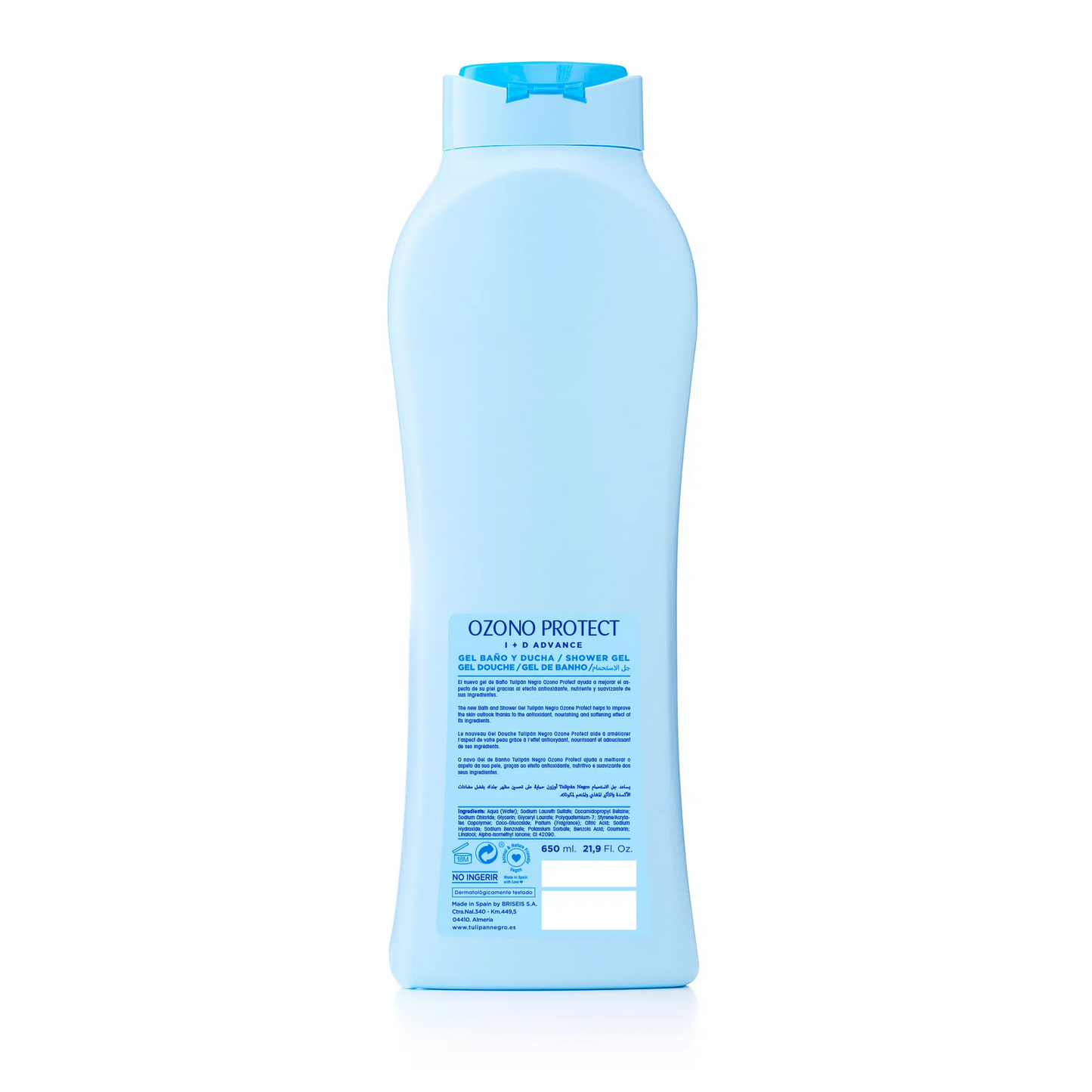 Bagnoschiuma Tulipán Negro Ozono Protect 650 ml