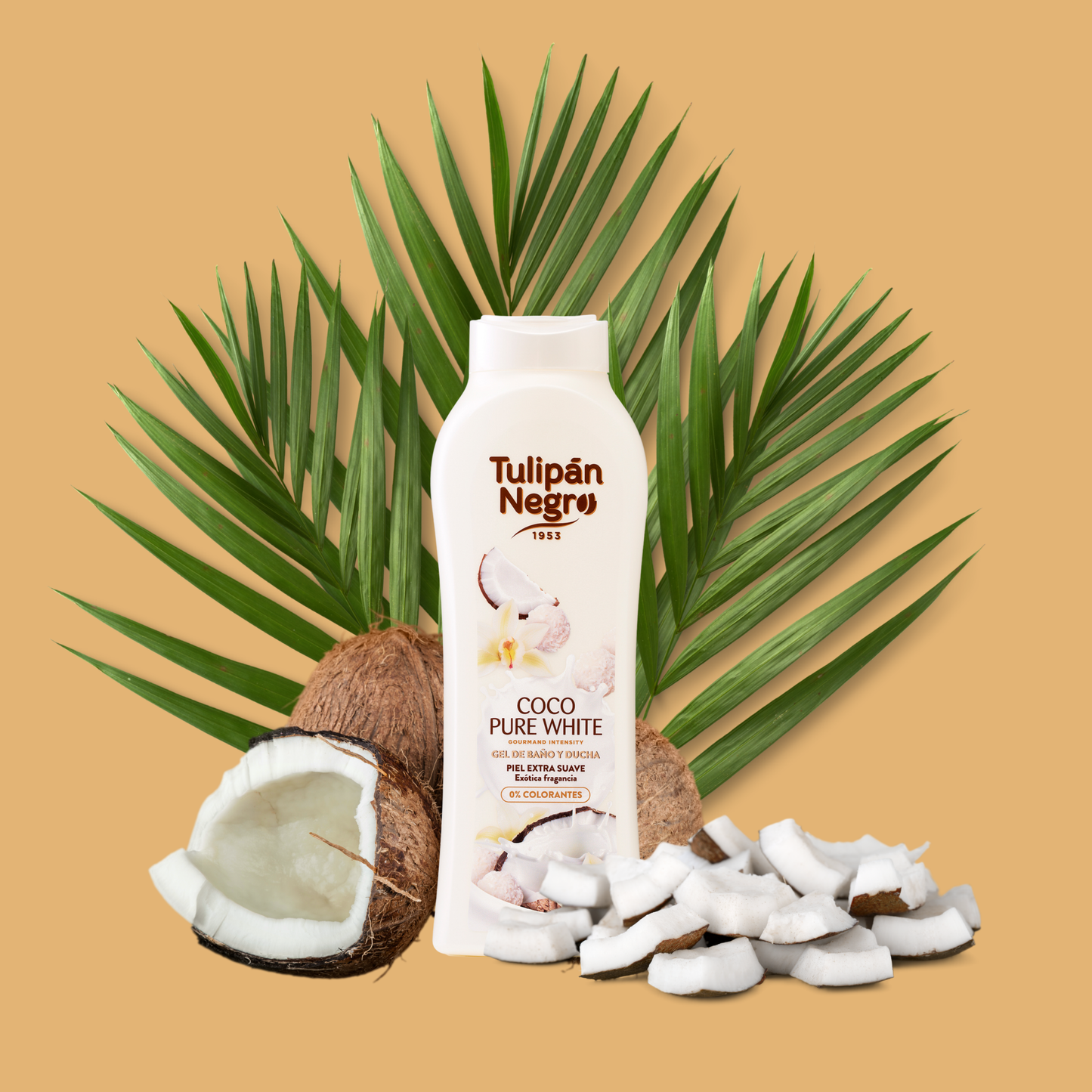 Bagnoschiuma Tulipan Negro Coco Pure White 650 ml