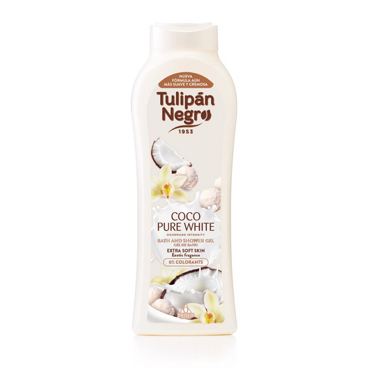 Bagnoschiuma Tulipan Negro Coco Pure White 650 ml