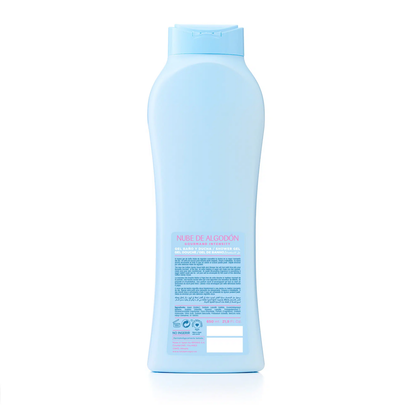 Bagnoschiuma Tulipán Negro Nube de Algodón 650 ml