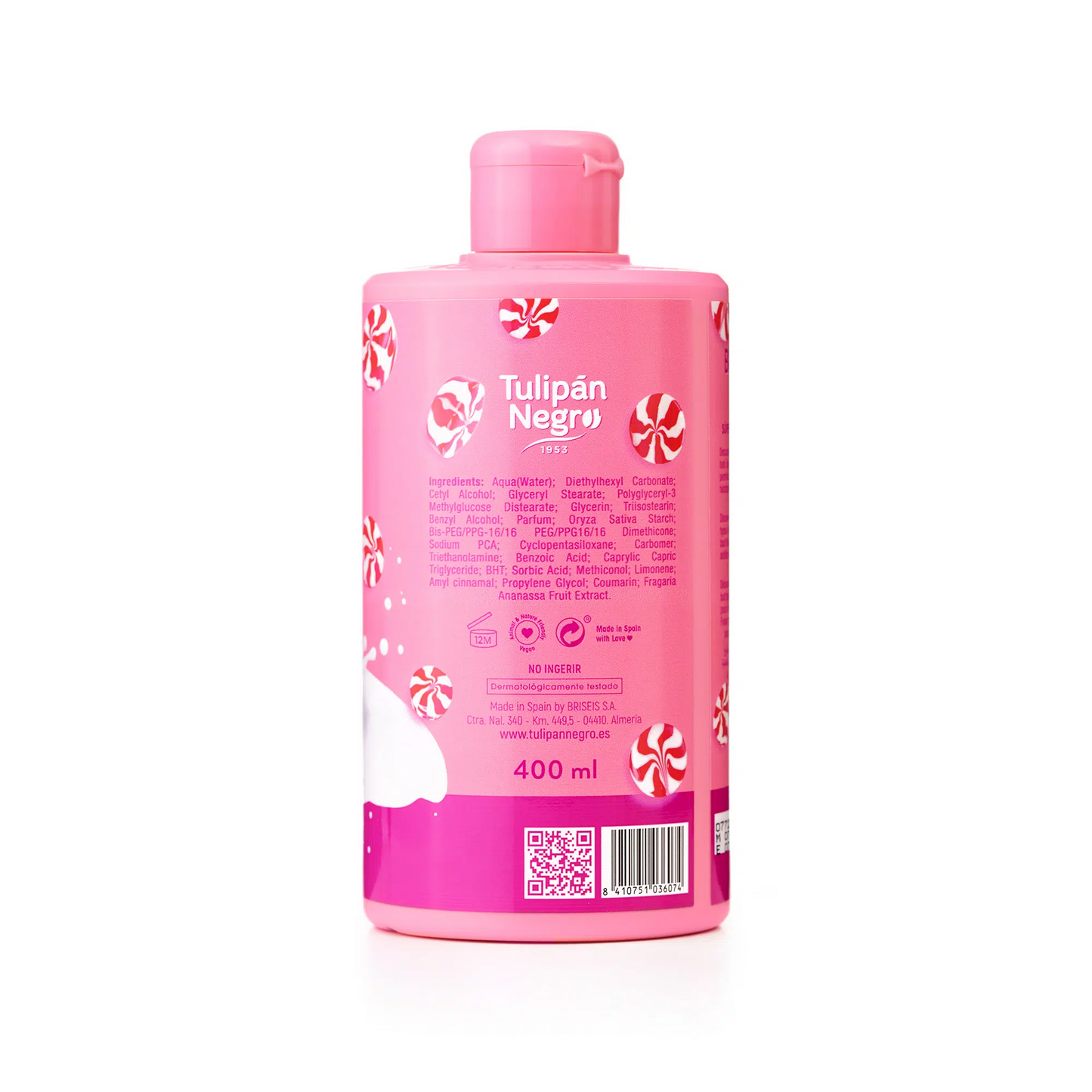 Body Lotion Tulipán Negro Fresa y Nata 400 ml