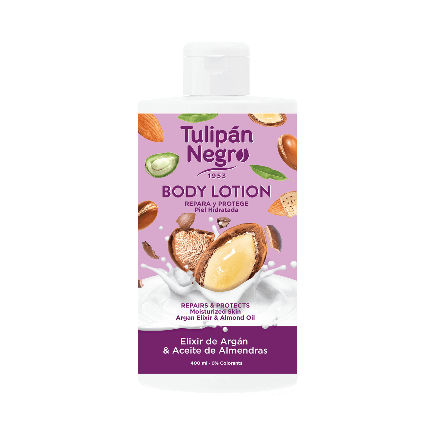 Body Lotion Tulipano Nero Elisir di Argan & Olio di Mandorle 400 ml