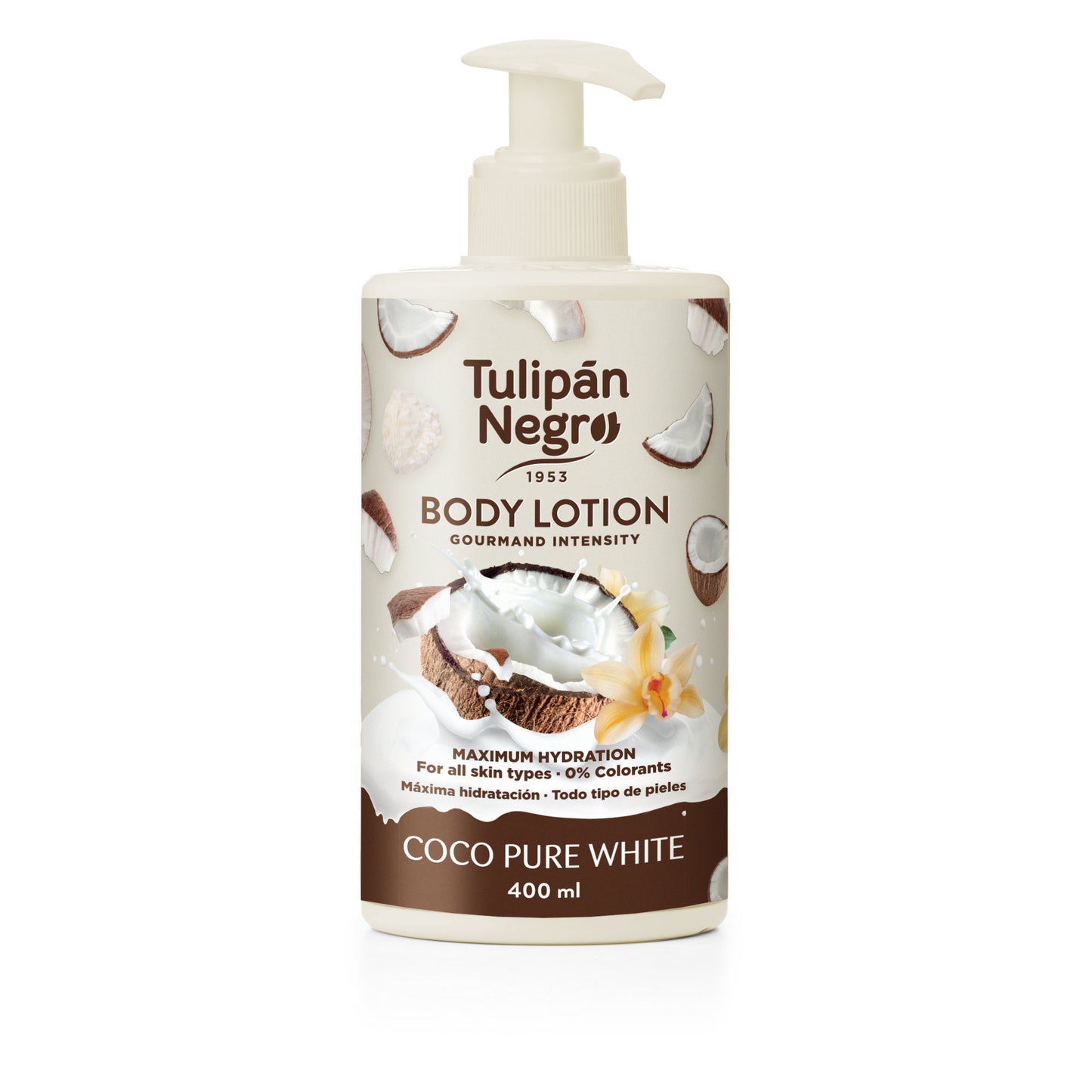 Body Lotion Tulipano Nero Cocco Pure White 400ml