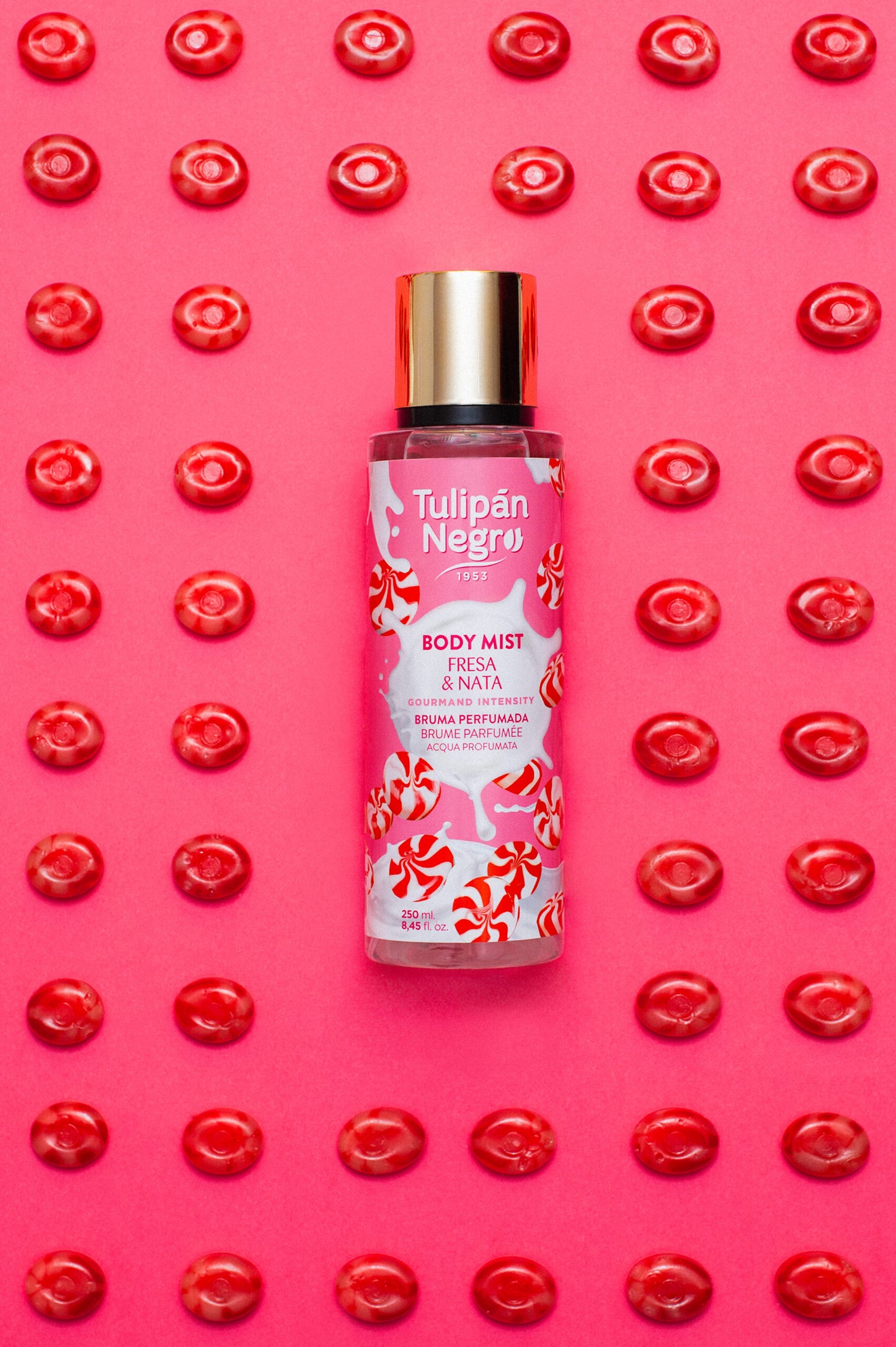 Body Mist Tulipano Nero Fragola & Crema 250 ml