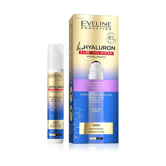 EVELINE COSMETICS BIOHYALURON 3XRETINOL GEL OCCHI ANTIRUGHE