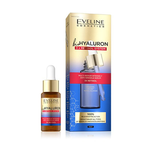EVELINE COSMETICS BIOHYALURON 3XRETINOL SIERO MULTIRIPARATORE