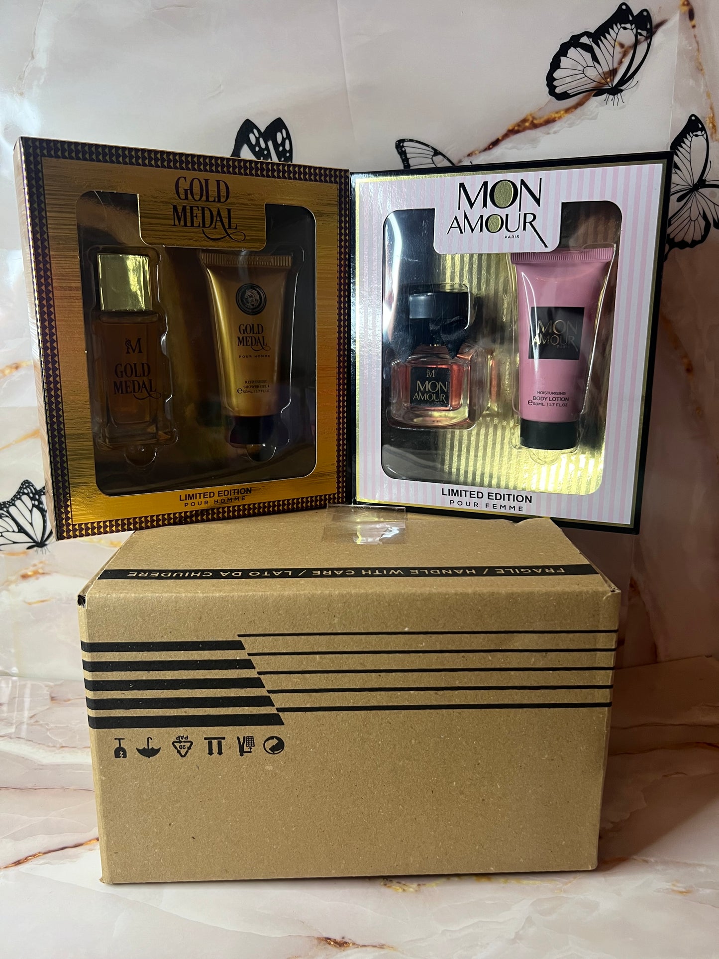 📦 Box Regalo 📦💝 Profumo 50ml / Crema Corpo 50ml 🎁 1 Confezione Donna 👩 1 Confezione Uomo 👨