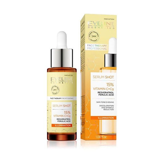 Set viso EVELINE siero VITAMIN C+CG 30ML e Crema EVELINE Vitamina c