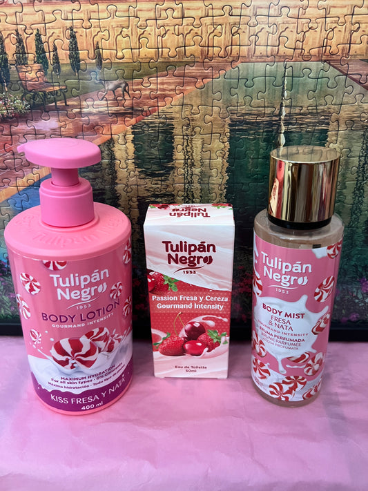 Set 3 pezzi Crema corpo,acqua profumata e profumo