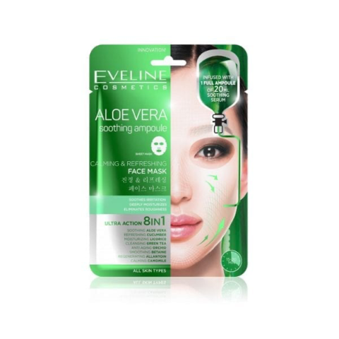 EVELINE COSMETICS
MASCHERA COREANA
ALOE VERA IN TESSUTO