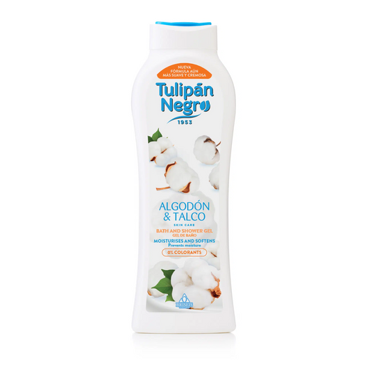 Bagnoschiuma Tulipán Negro Cotone e Talco