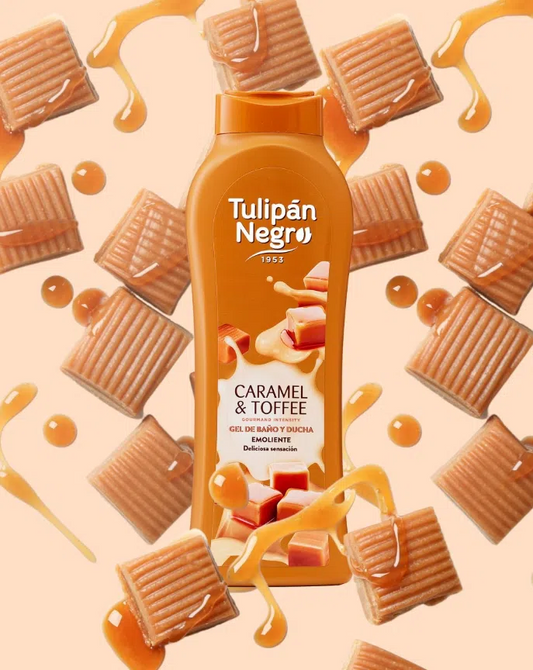 Bagnoschiuma Tulipán Negro Caramel & Toffee 650 ml