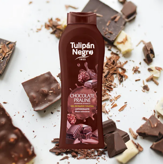 Bagnoschiuma Tulipán Negro Chocolate Praliné 650 ml