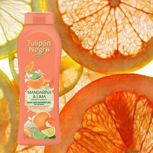 Bagnoschiuma Tulipán Negro Mandarina & Lima 650 ml