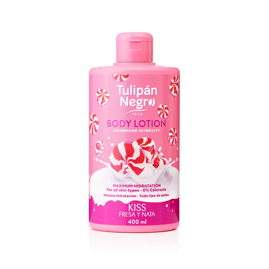 Body Lotion Tulipán Negro Fresa y Nata 400 ml