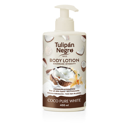 Body Lotion Tulipano Nero Cocco Pure White 400ml
