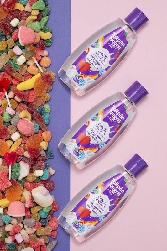 Olio Corpo Tulipano Nero Candy Fantasy 200 ml