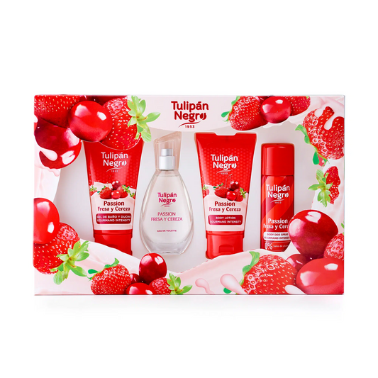 Confezione Regalo Tulipan Negro Fragola e Ciliegia